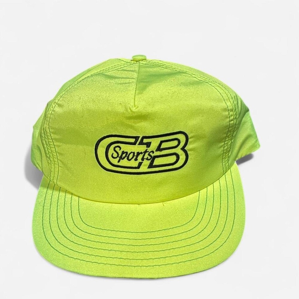Vintage 90s CB Sports Neon Green Snapback Hat